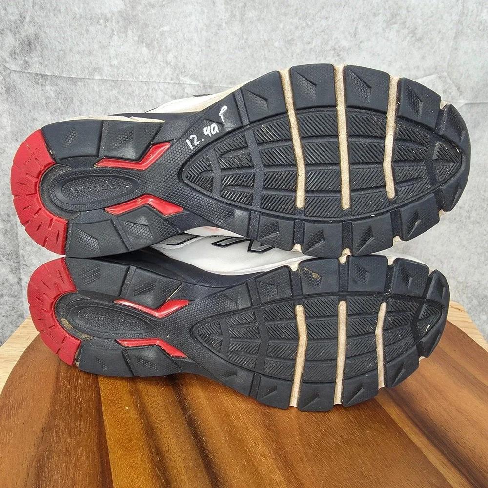 New Balance 990v5 Running Shoes Mens 11 D White Brown‎ Jogging Sneakers USA Made